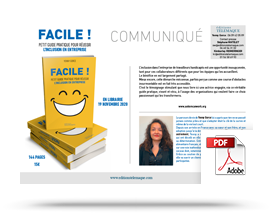 Communiqué de presse Facile, petit guide pratique de l’inclusion en entreprise