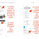 Définir une limite de temps d'accès à Instagram (pages 164 et 165)