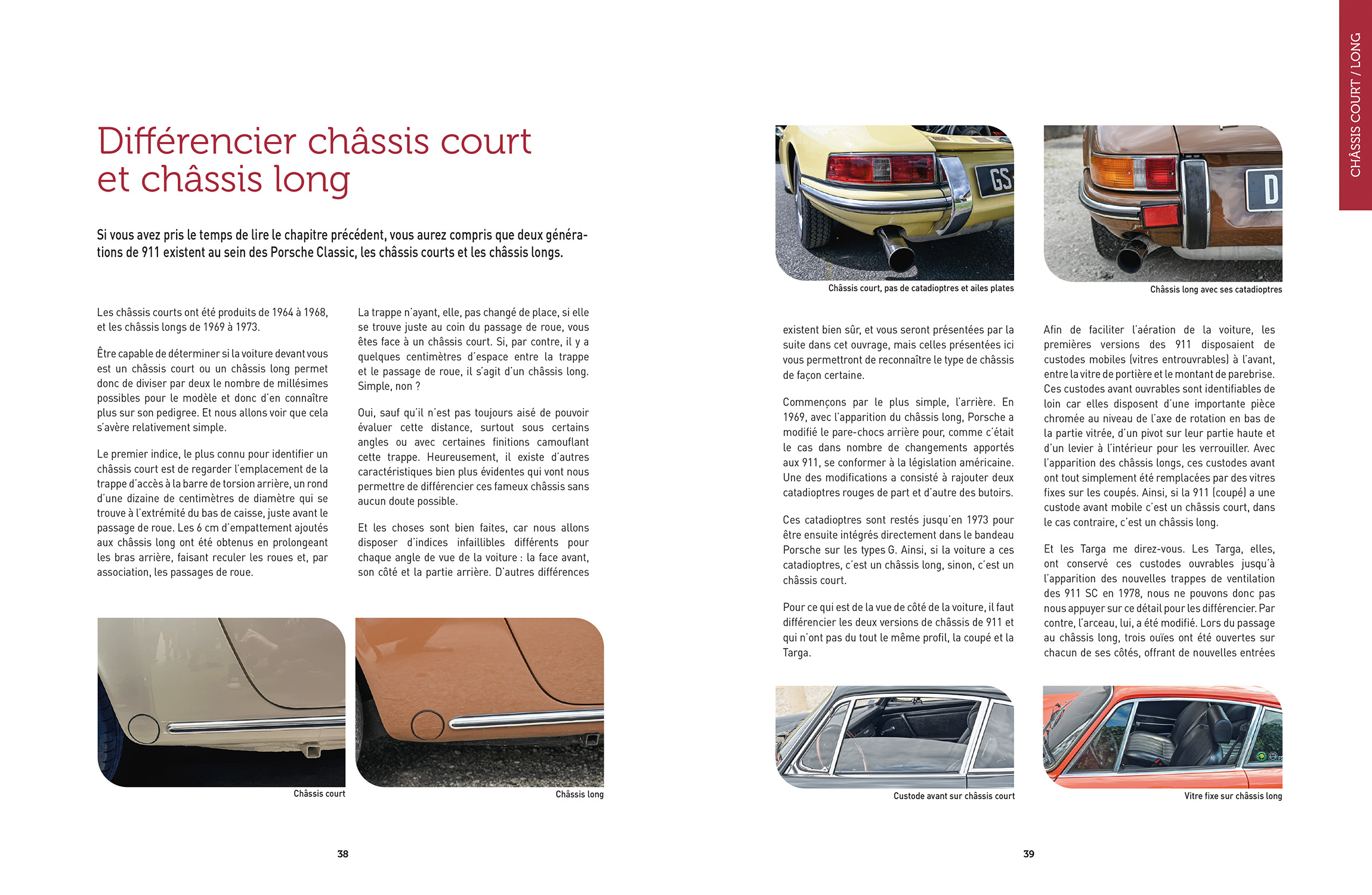Porsche 911 classic-guide expert : Chassis court/chassis long