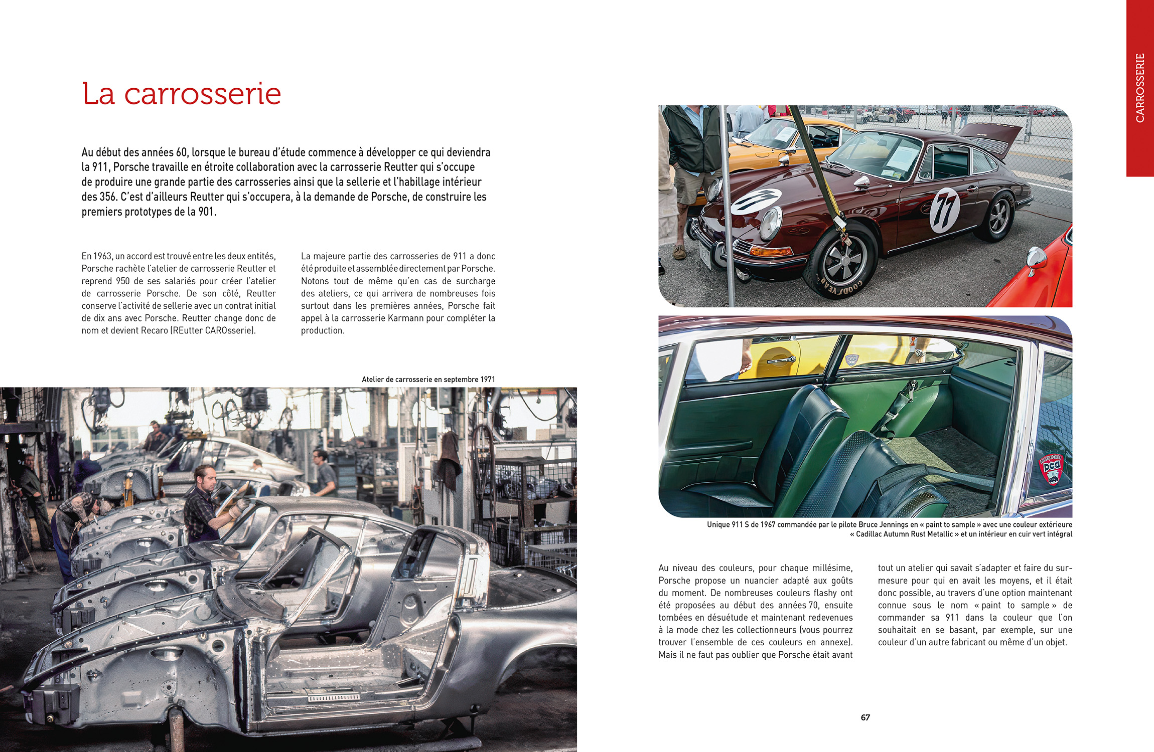 Porsche 911 classic-guide expert : Carrosserie