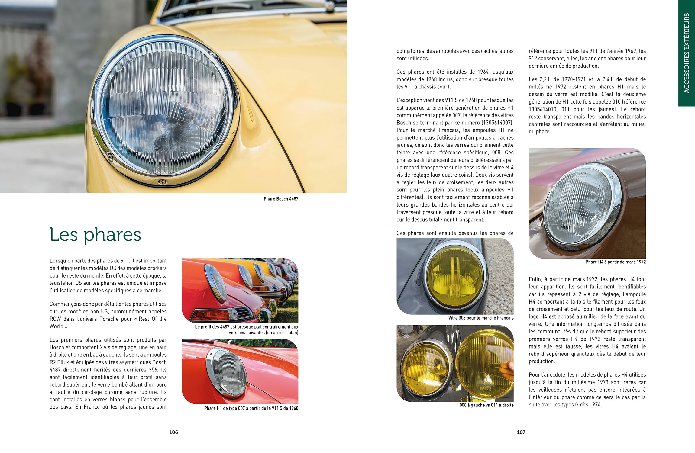 Porsche 911 classic-guide expert : Accessoires extérieurs