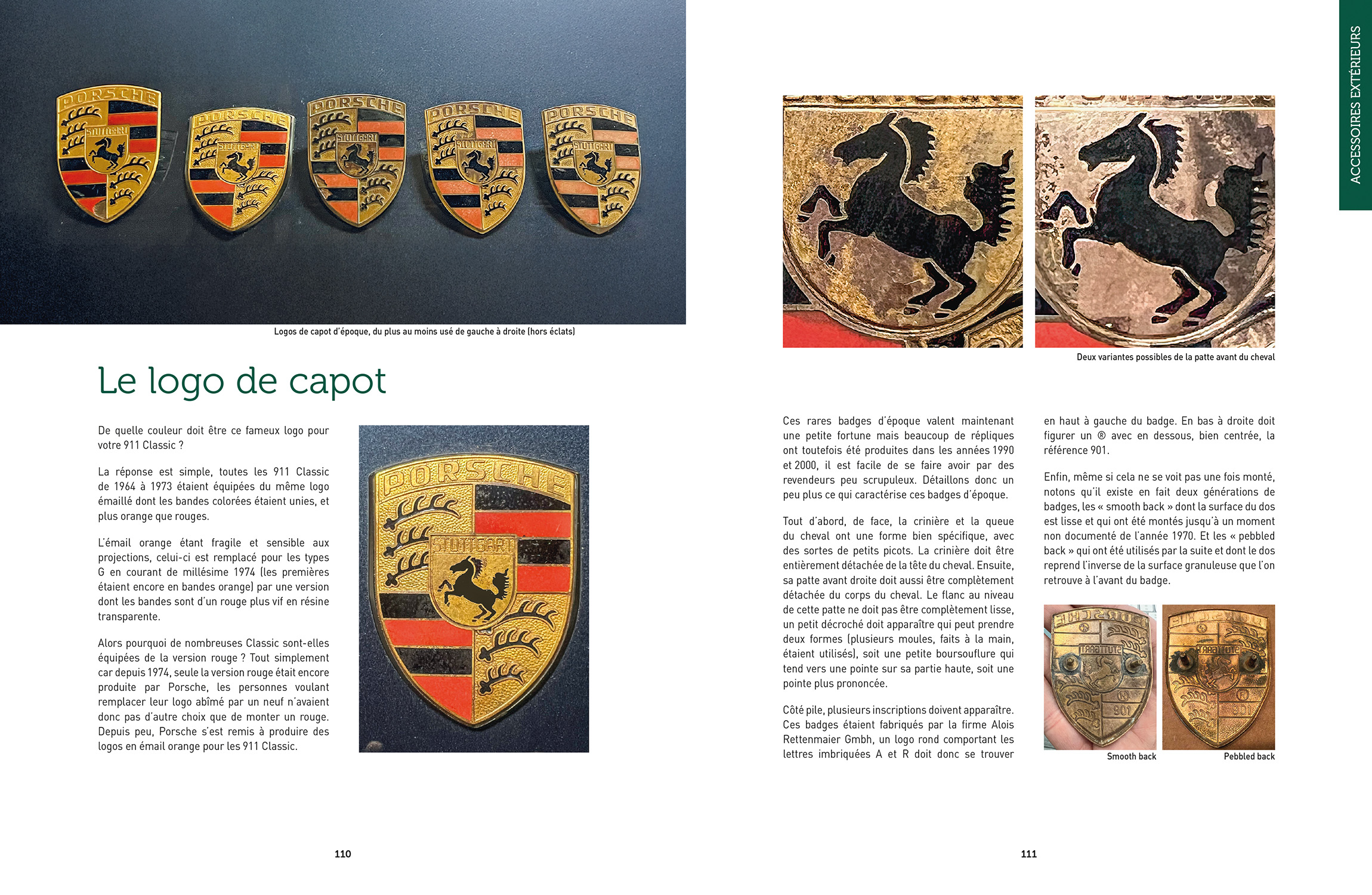 Porsche 911 classic-guide expert : Porsche 911 classic-guide expert : Accessoires extérieurs