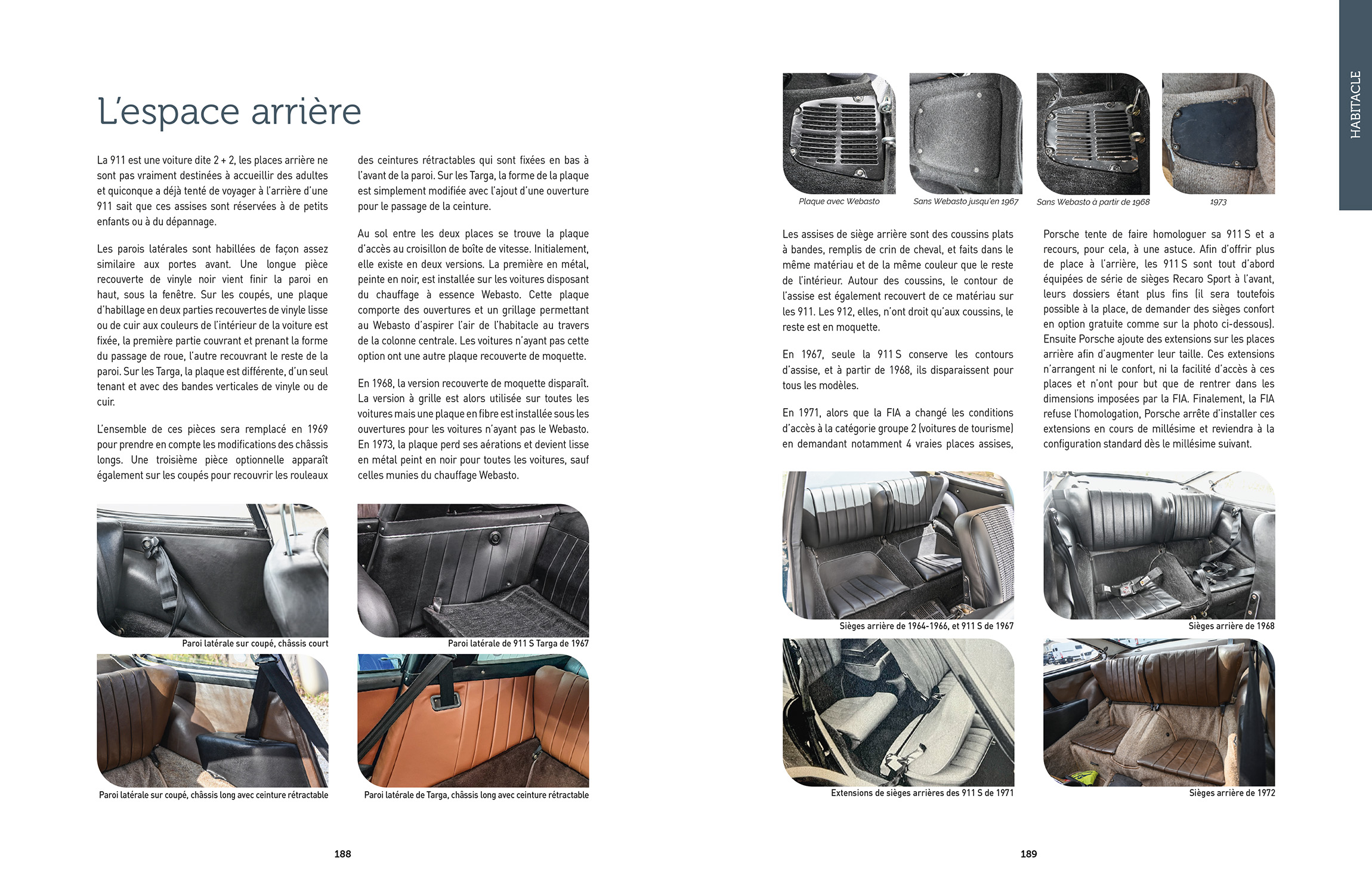 Porsche 911 classic-guide expert : Habitacle