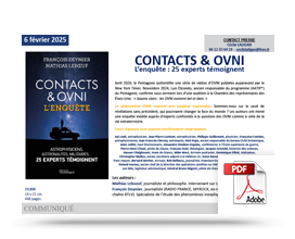 Télécharger le communiqué de presse de Contacts & OVNI, L’enquête Télécharger le communiqué de presse de Contacts & OVNI, L’enquête