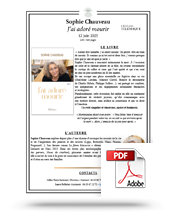 Télécharger le communiqué de presse de J’ai adoré mourir de Sophie Chauveau Télécharger le communiqué de presse de J’ai adoré mourir de Sophie Chauveau