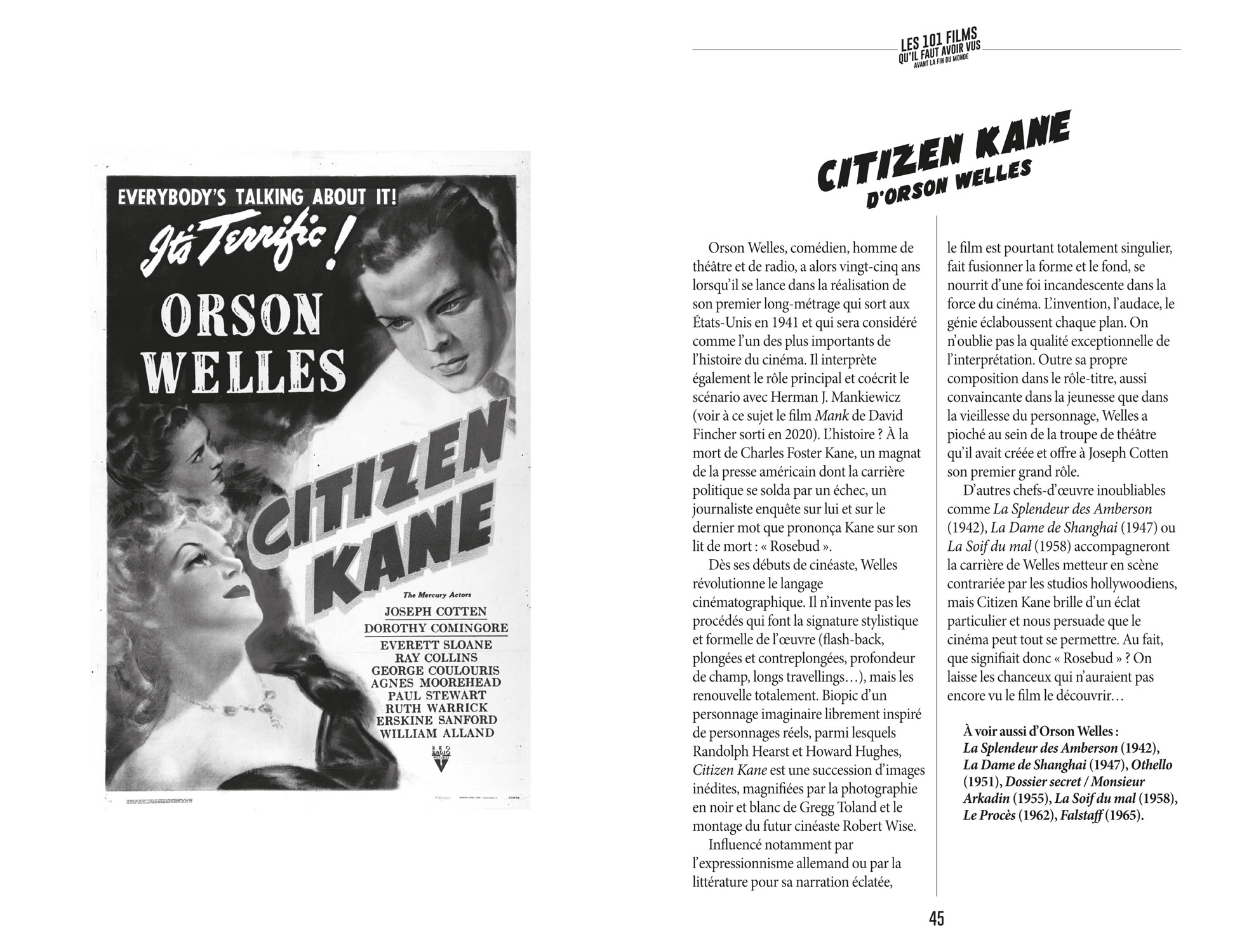 Citizen Kane, d’Orson Welles