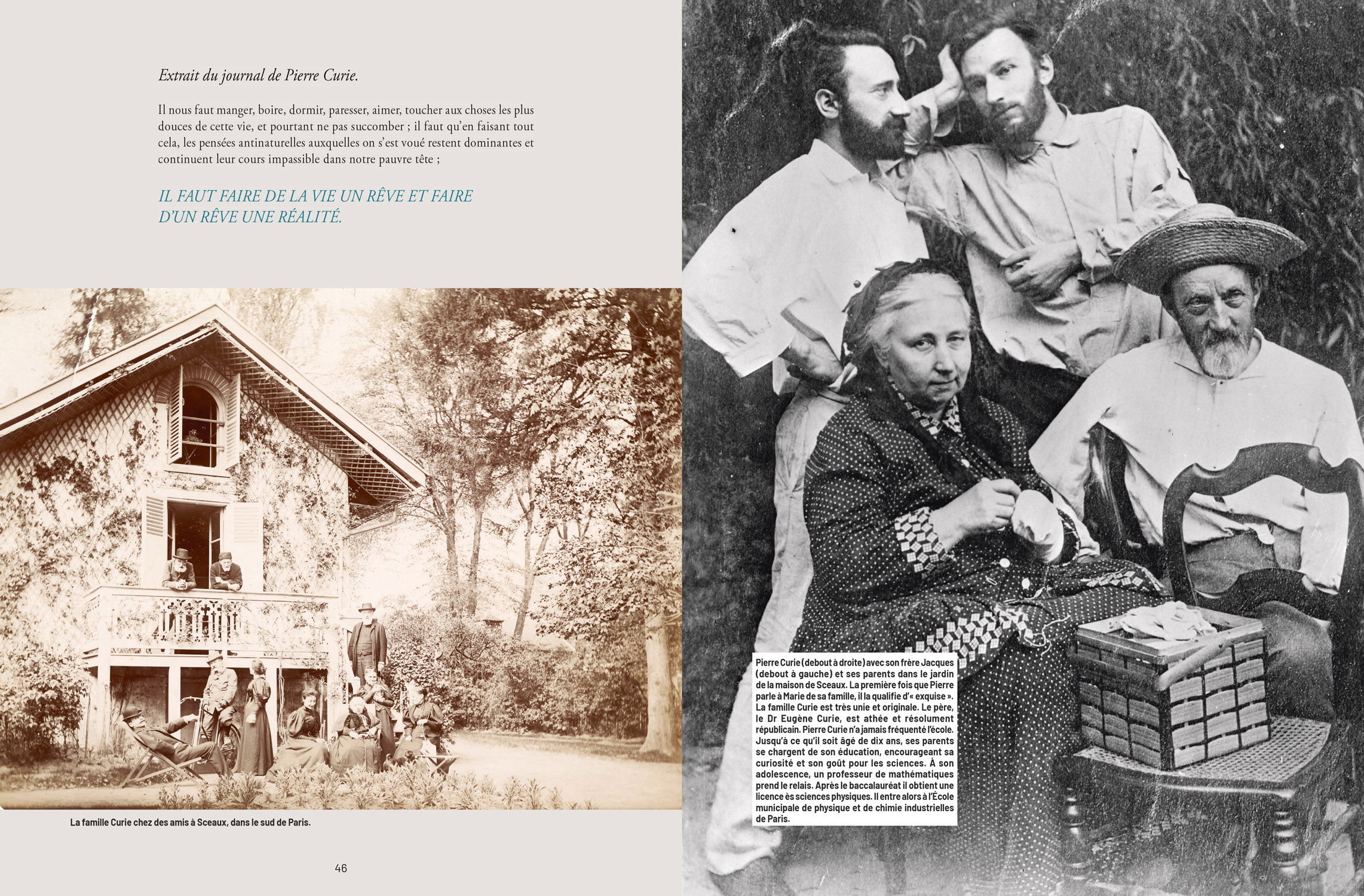 Extrait du journal de Pierre Curie